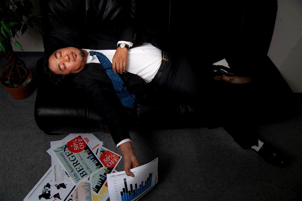 Businessman Sleeping
