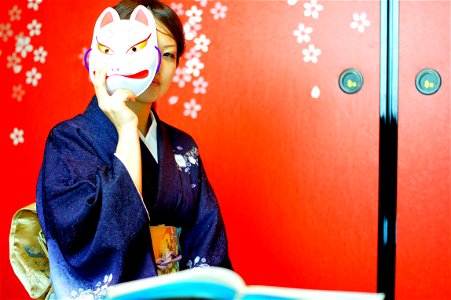 Woman Kimono