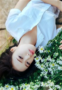 Girl Student Flower