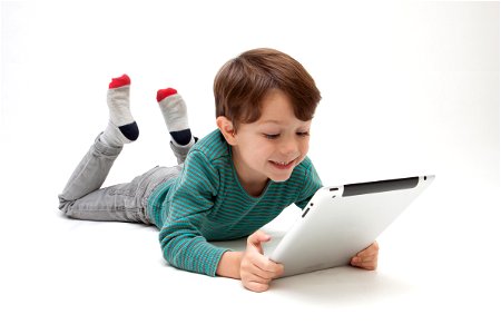 Boy Tablet Computer photo