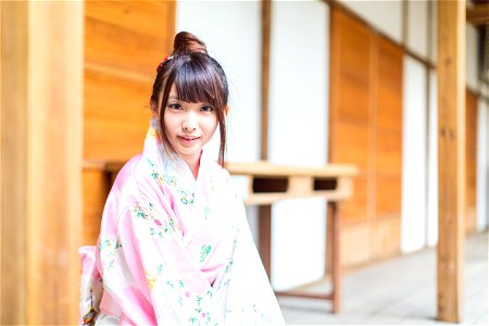 Woman Kimono