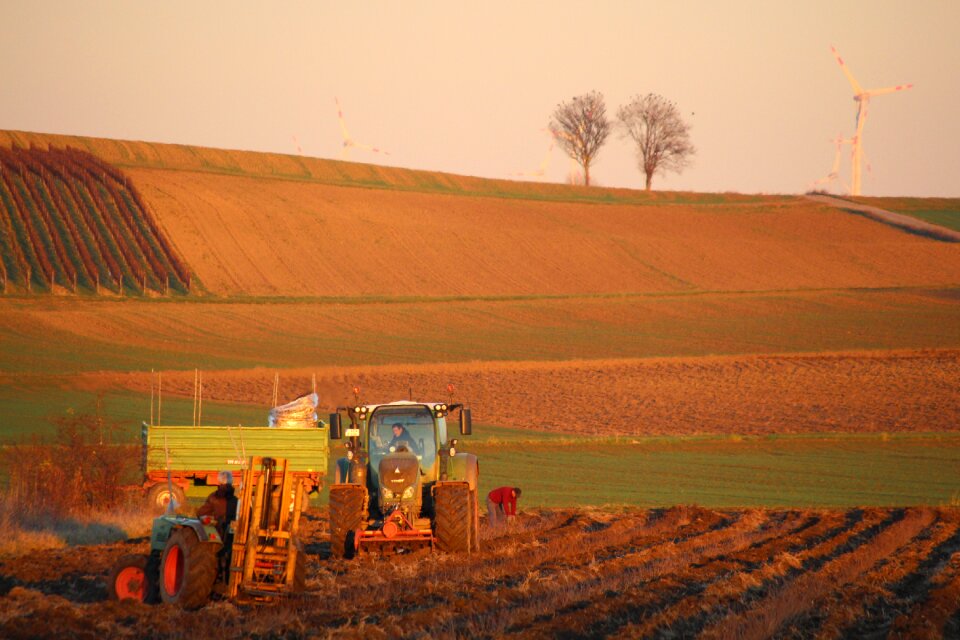 Agricultural machine working machine summer
