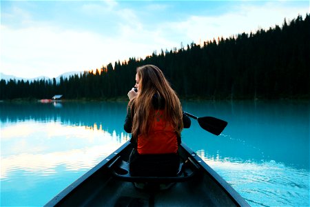 Woman Canoe photo