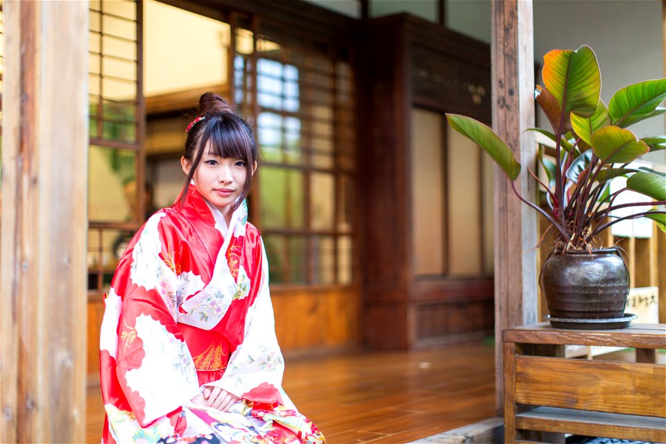 Woman Kimono