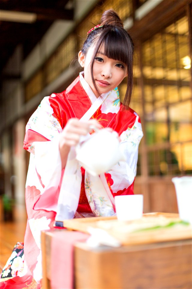 Woman Kimono