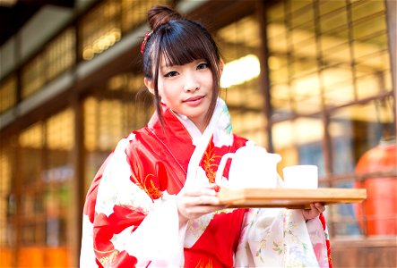 Woman Kimono