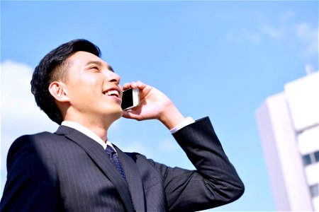 Businessman Mobile Phone photo