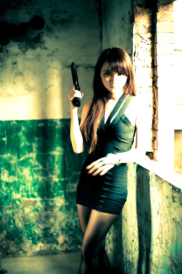 Woman Handgun