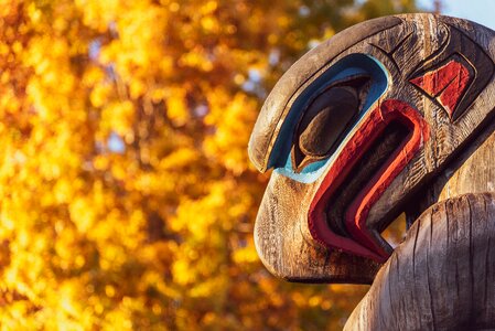 Sunset eagle wooden