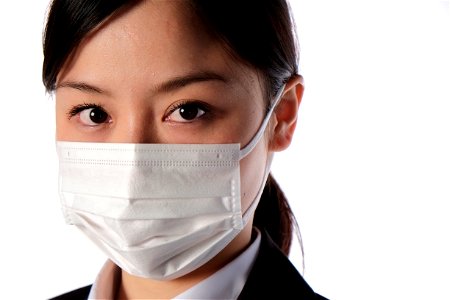 Businesswoman Surgical Mask photo