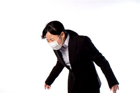 Woman Sneeze