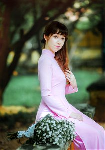 Woman Ao Dai photo