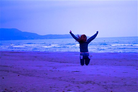 Woman Jump photo