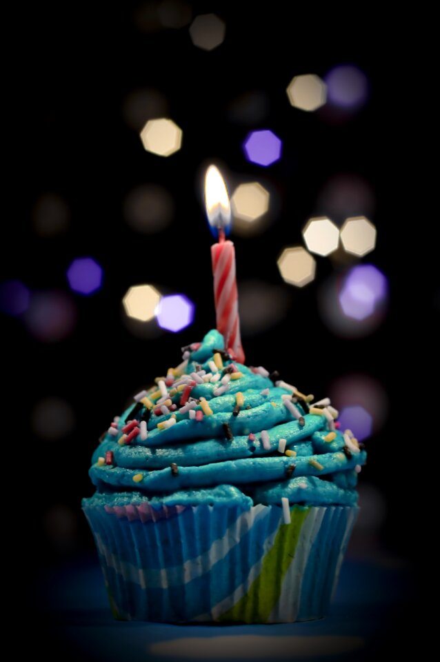 Birthday black birthday black bokeh