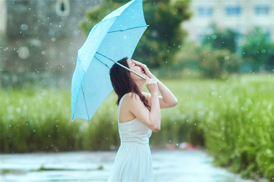 Woman Rain