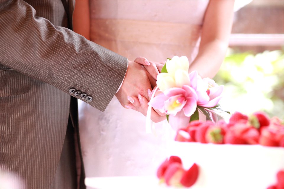 Cutting Wedding Cake