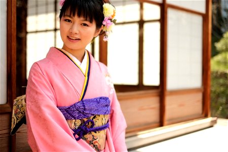 Woman Kimono