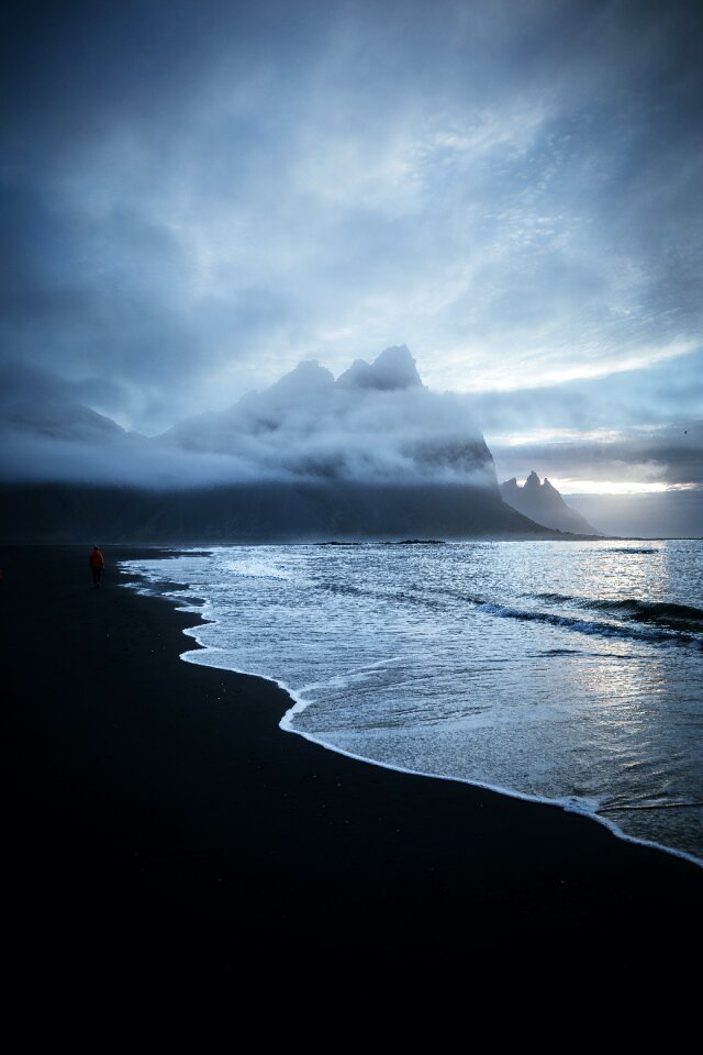 Sky storm beach photo