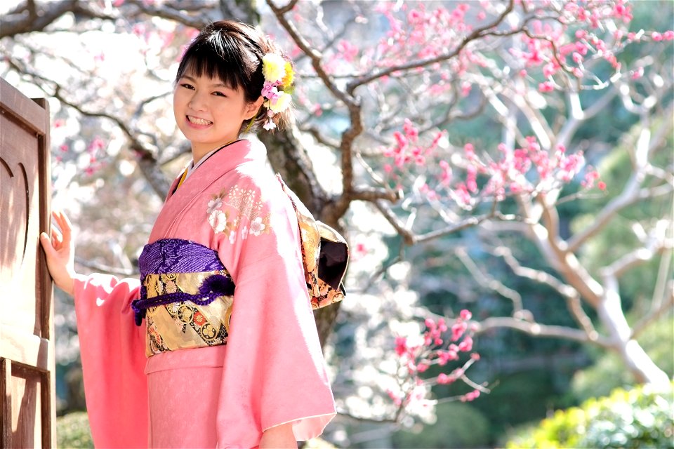 Woman Kimono