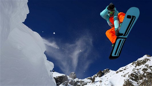Snowboarding Jump photo