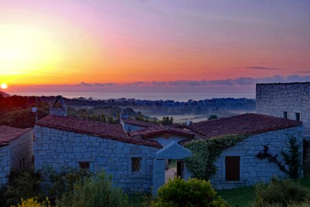 Sardinian architecture sun sea
