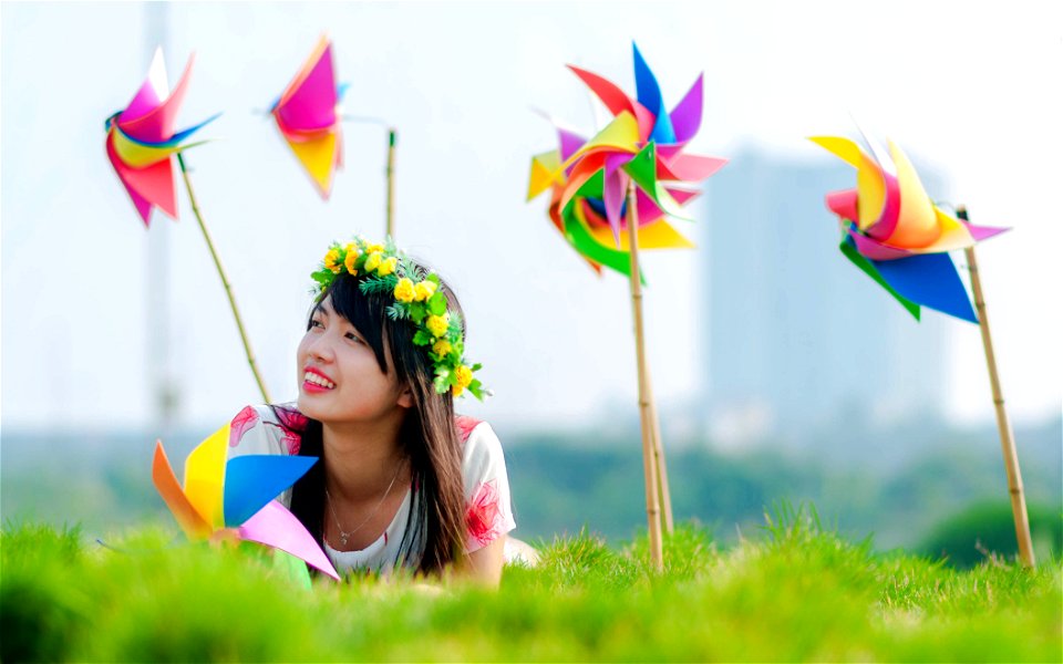 Woman Pinwheel
