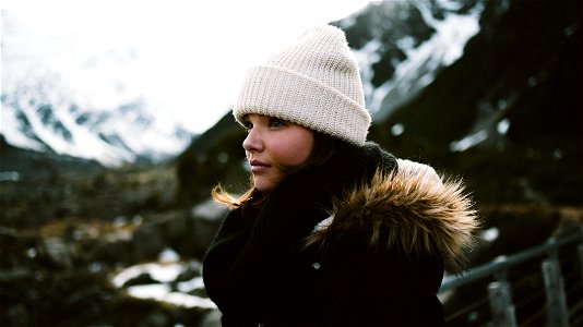 Woman Knit Hat photo