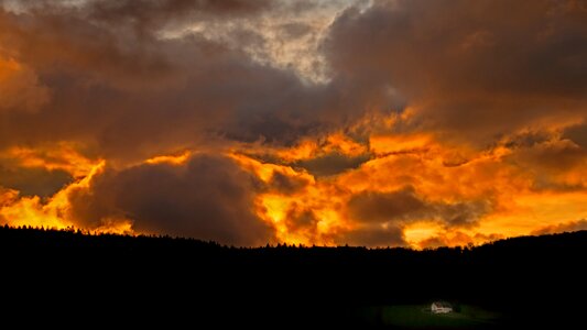 Evening dusk mood photo