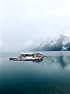 Floating cabins photo