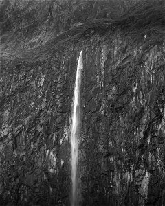 Dark waterfall photo