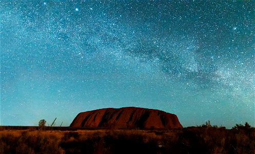 Uluru under the Milky Way photo