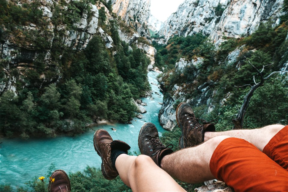 Legs Dangling Over the Edge