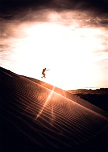 Jump in the Desert photo