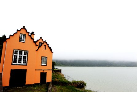 Colorful House By The Lake photo