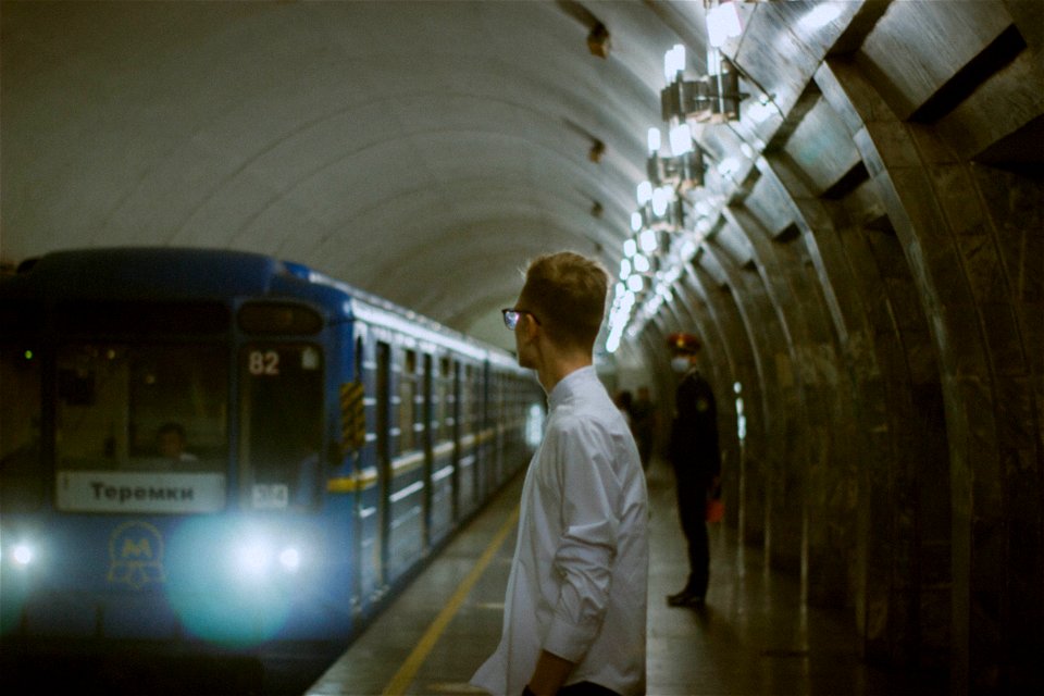 Waiting for the metro