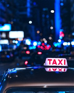 Night taxi photo