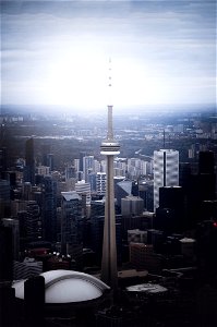 Cloudy CN Tower photo
