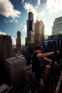 Chicago rooftop photo