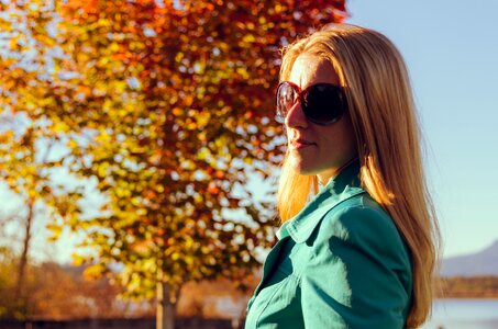 Green sunglasses sun