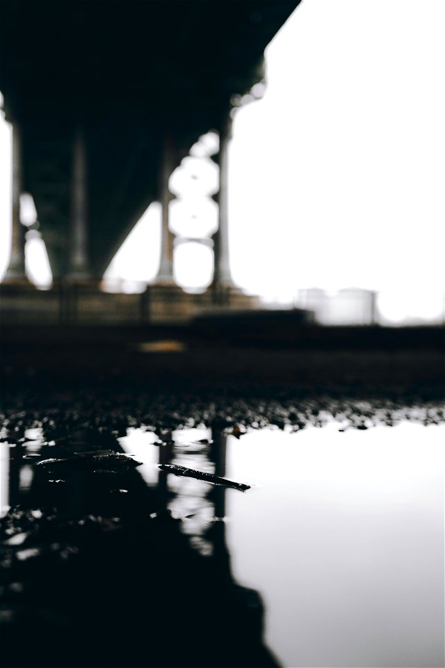 Puddle under a Bridge photo