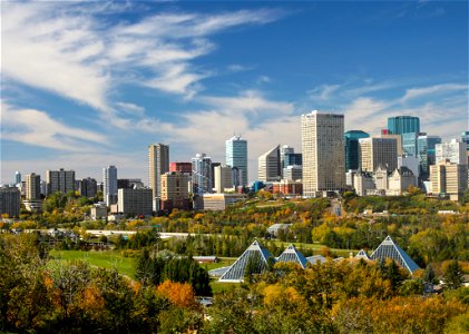 Downtown skyline Edmonton photo