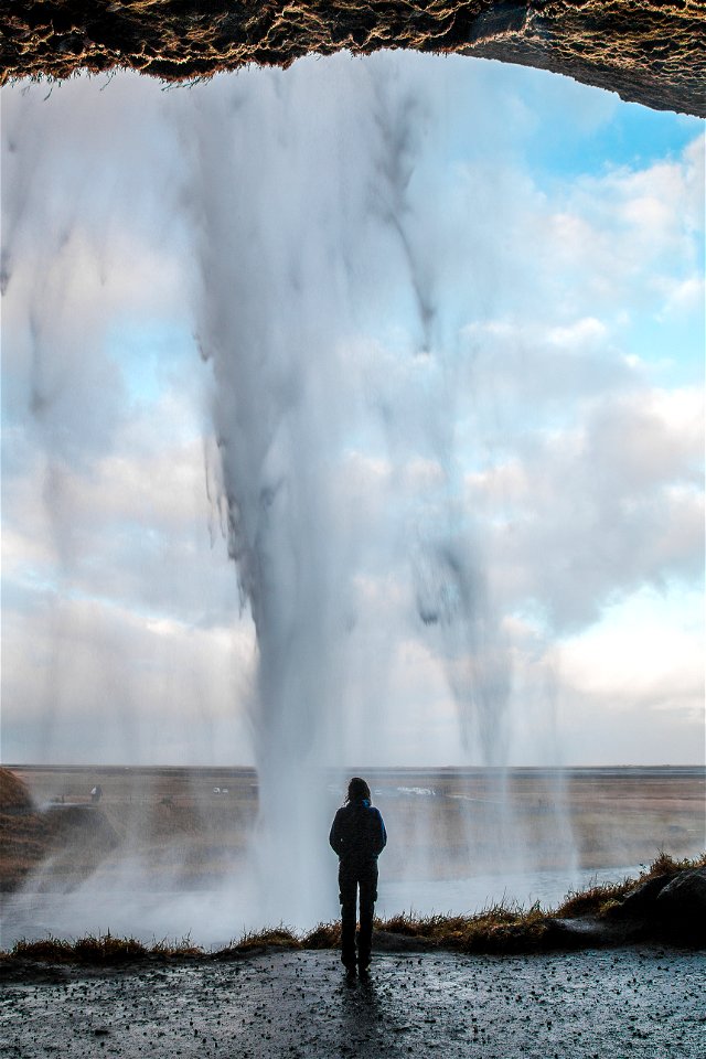 Front of the waterfall photo