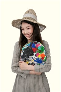 Asian girl artist photo