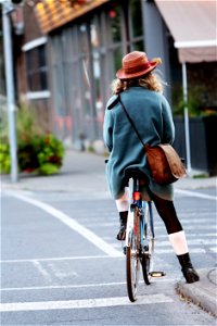 Woman Cyclist photo