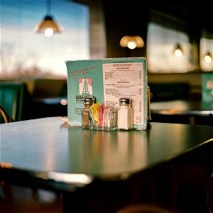 Diner table photo