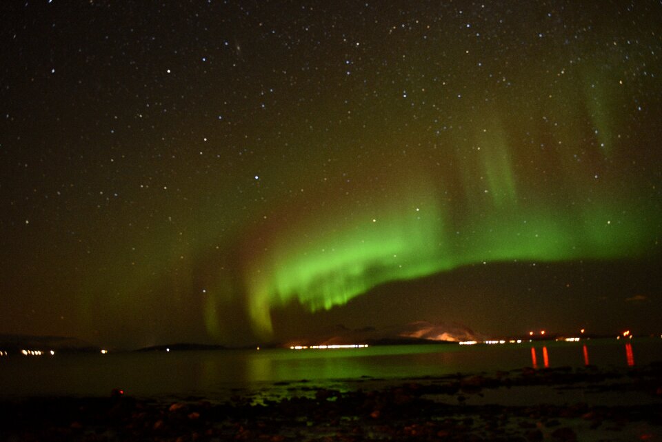 Aurora landscape photography