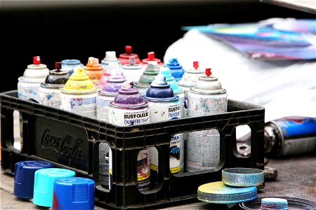 Spray Paint Cans photo
