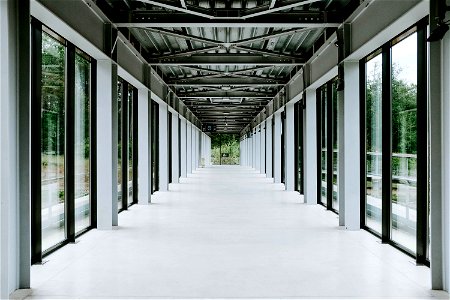 Glass hallway photo