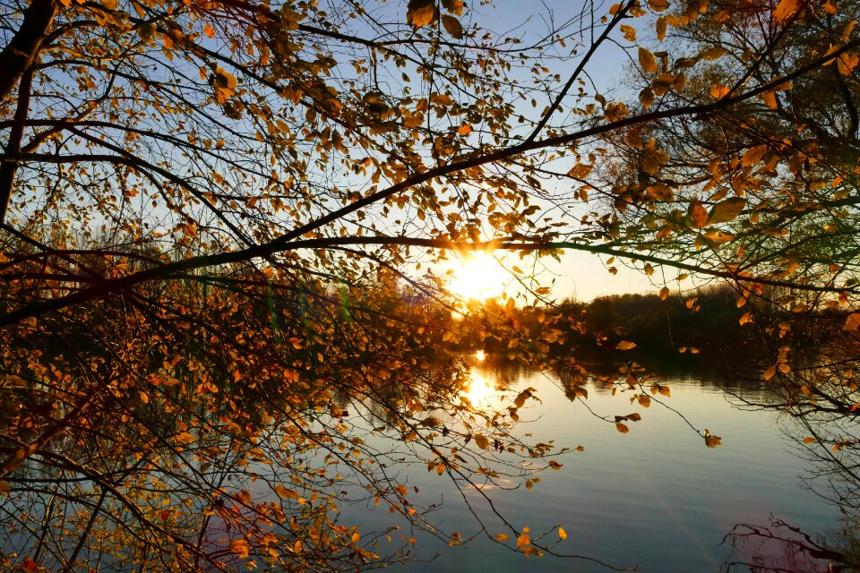 West the sun water