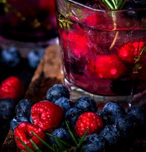 Mixed berry infused water recipe photo
